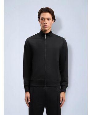 Palm Angels Curved Logo Track Jacket - Black