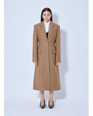 Balenciaga Single-breasted Coat - White