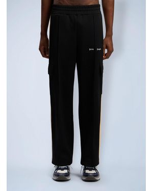 Palm Angels Classic Logo Cargo Track Trousers - Black