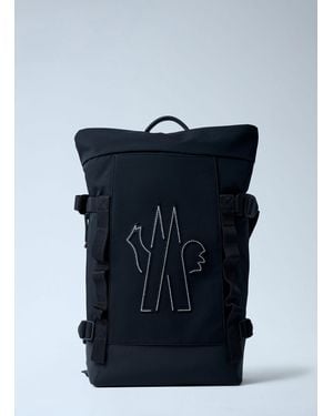 Moncler Logo Motif Backpack - Blue