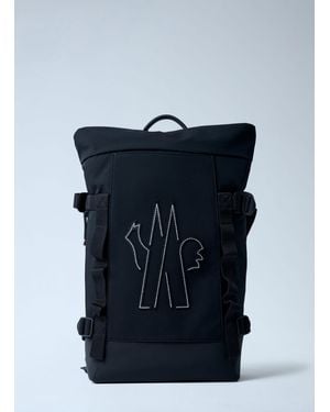 Moncler Logo Motif Backpack - Blue