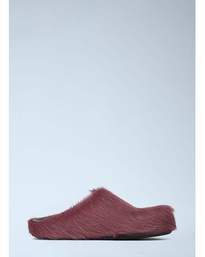 Marni Fussbett Sabot Mules - Purple