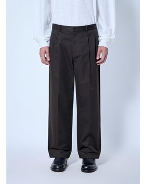 The Row Nesper Wide-Leg Drill Pants - Black