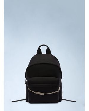 Palm Angels Logo Plate Backpack - Black