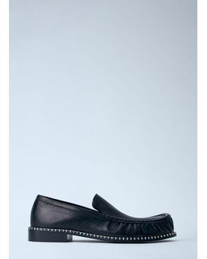 Dries Van Noten Leather Loafers - Blue