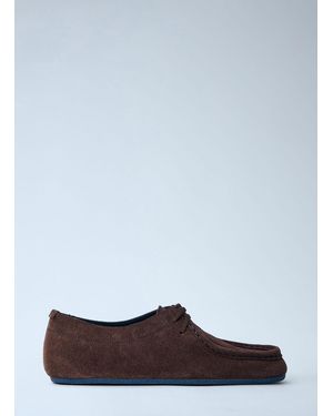 Jil Sander Suede Moccasin Shoes - White