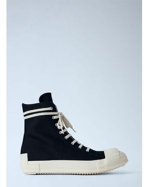 Rick Owens High-Top Canvas Trainers - Blue