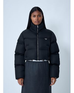 Prada Short Re-Nylon Down Jacket - Blue