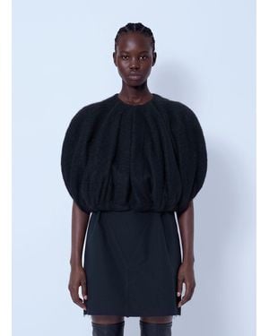 Rick Owens Temple Bubble Cropped Top - Blue