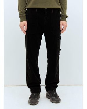 Stone Island Corduroy Pants - Black