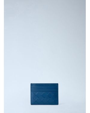 Bottega Veneta Intrecciato Card Holder - Blue