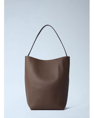 The Row Large N/S Park Tote Bag - Brown