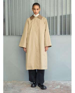 Skall Studio Gaby Cotton Gabardine Trench Coat - Grey