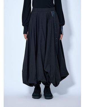Y-3 Gradient 3-stripes Nylon Balloon Skirt - Blue