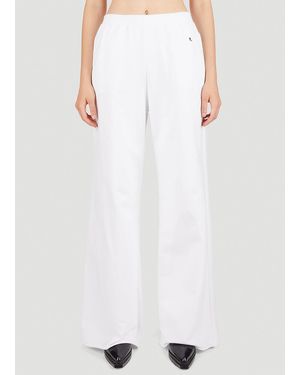 Raf Simons Wide Leg Track Trousers - White