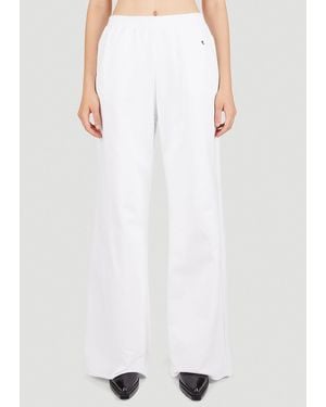 Raf Simons Wide Leg Track Trousers - White