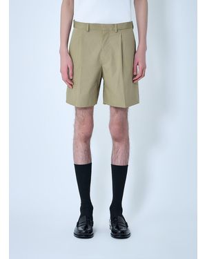 Prada Button Patch Pocket Trousers - Natural