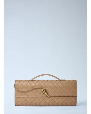 Bottega Veneta Long Andiamo Clutch - Blue