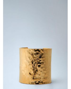 Saint Laurent Cassandre Cuff - Metallic