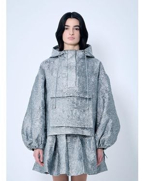 Cecilie Bahnsen Orion Jacket in Gray | Lyst