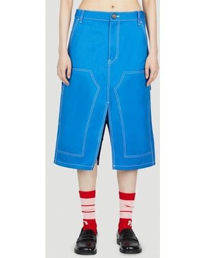 MERYLL ROGGE Workwear Skirt - Blue