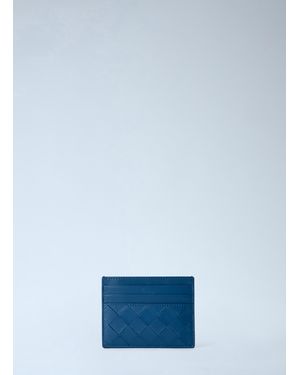 Bottega Veneta Intrecciato Card Holder - Blue