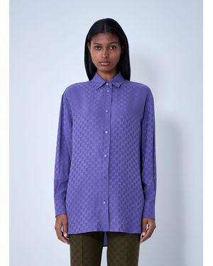 Gucci Monogram Shirt - Purple