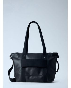 Rick Owens Leather Tote Bag - Blue