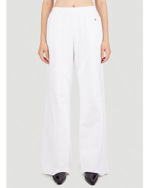 Raf Simons Wide Leg Track Trousers - White
