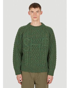 Sky High Farm Cable Knit Jumper - Green