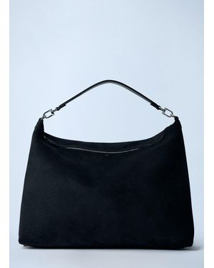 TOTEME Suede Scoop Tote Bag - Blue
