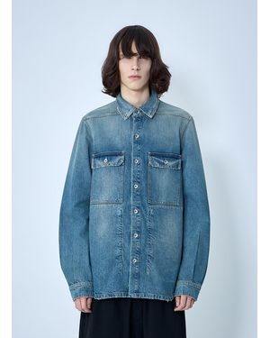 Rick Owens Drkshdw Denim Overshirt Jacket - Blue