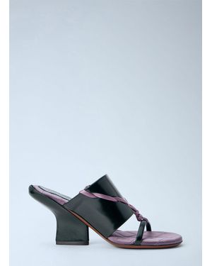 Dries Van Noten Braided Strap Mules - White