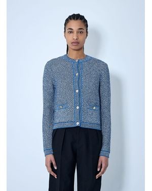 Gucci Fine Cotton Cardgian - Blue