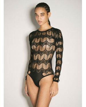 Saint Laurent Laddered Bodysuit - Multicolour