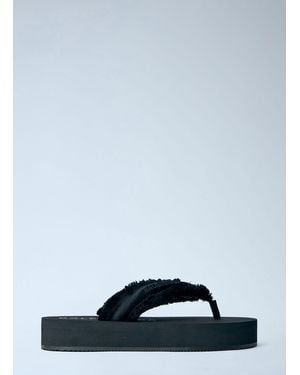 Balenciaga Jet Lag Thong-Strap Sandals - Blue