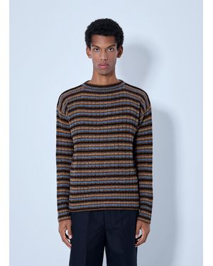 Prada Shetland Wool Boatneck Sweater - Blue