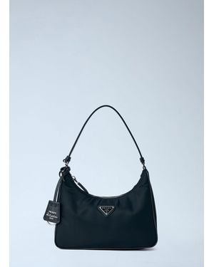 Prada Re-nylon And Saffiano Re-edition 2005 Mini Bag - Blue