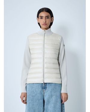 Moncler Quilted Cardigan - Grey
