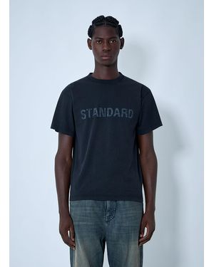 Balenciaga Text Motif T-Shirt - Blue