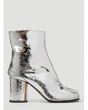 Maison Margiela Metallic Tabi H80 Boots - White