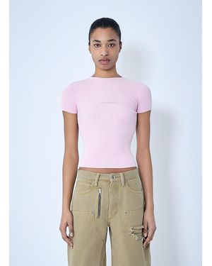 Alexander Wang Logo Short Sleeve T-Shirt - White