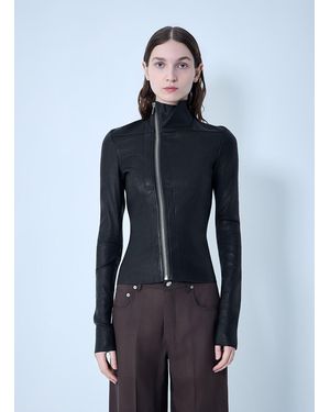 Rick Owens Gary Leather Jacket - Blue