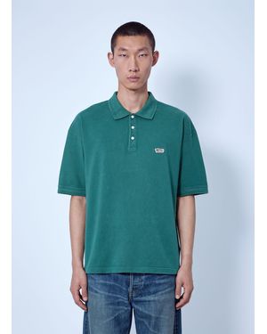 Visvim Mondo Weller S/S Dmgd Polo Shirt - Green