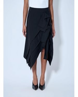 Bottega Veneta Asymmetric Layered Skirt - Blue