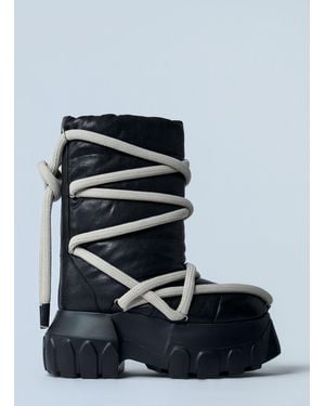 Rick Owens Lunar Mega Tractor Boots - Blue