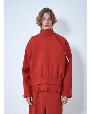 Lacoste Asymmetric Zip Jacket - Red