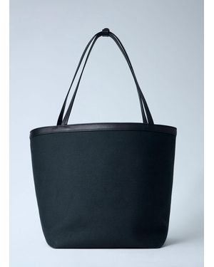 The Row Park Three Stitch Tote Bag - Blue