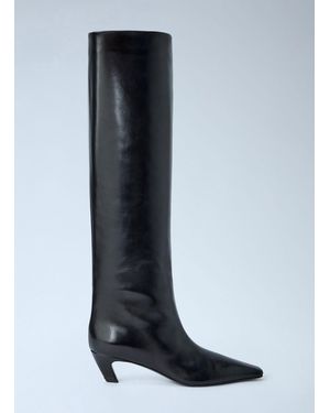 KHAITE Davis Knee-High Boots - Blue
