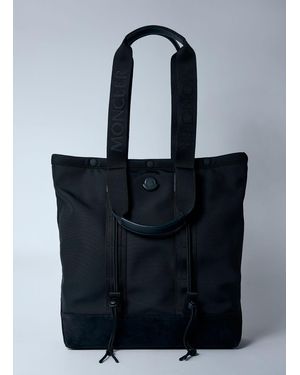 Moncler Small Tech Water-Repellent Tote Bag - Blue